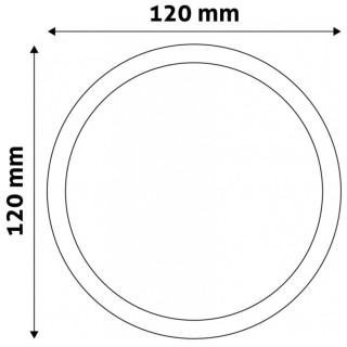 LED svítidlo podhledové 6W, 3800K, matt chrom